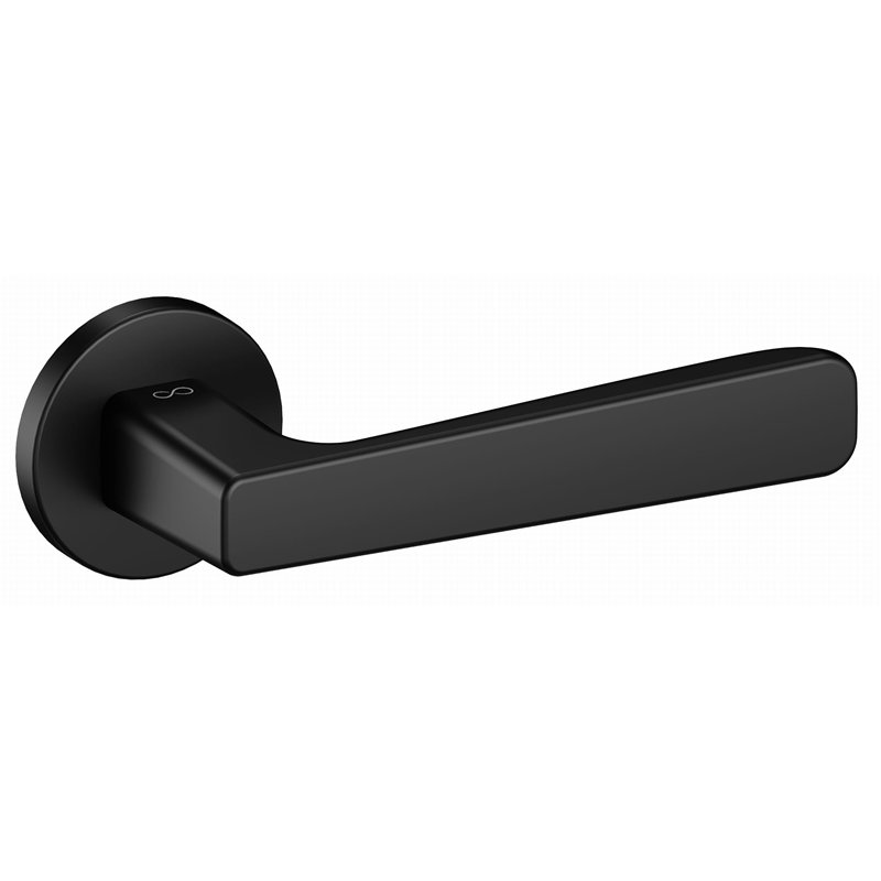 KLAMKA INFINITY NA ROZECIE OKRĄGŁEJ 6MM PARMA FIT CZARNY