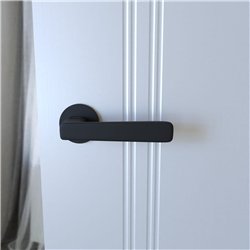 KLAMKA INFINITY NA ROZECIE OKRĄGŁEJ 6MM PARMA FIT CZARNY