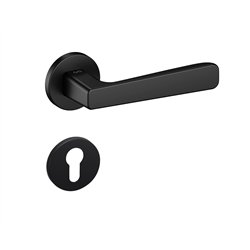 KLAMKA INFINITY NA ROZECIE OKRĄGŁEJ 6MM PARMA FIT CZARNY