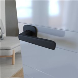 KLAMKA INFINITY NA ROZECIE OWALNEJ 6MM PARMA FIT CZARNY KLAMKA INFINITY NA ROZECIE OWALNEJ 6MM PARMA FIT CZARNY