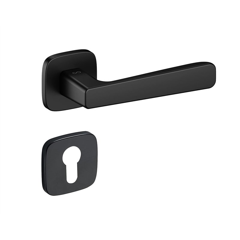 KLAMKA INFINITY NA ROZECIE OWALNEJ 6MM PARMA FIT CZARNY KLAMKA INFINITY NA ROZECIE OWALNEJ 6MM PARMA FIT CZARNY