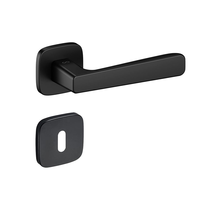 KLAMKA INFINITY NA ROZECIE OWALNEJ 6MM PARMA FIT CZARNY KLAMKA INFINITY NA ROZECIE OWALNEJ 6MM PARMA FIT CZARNY