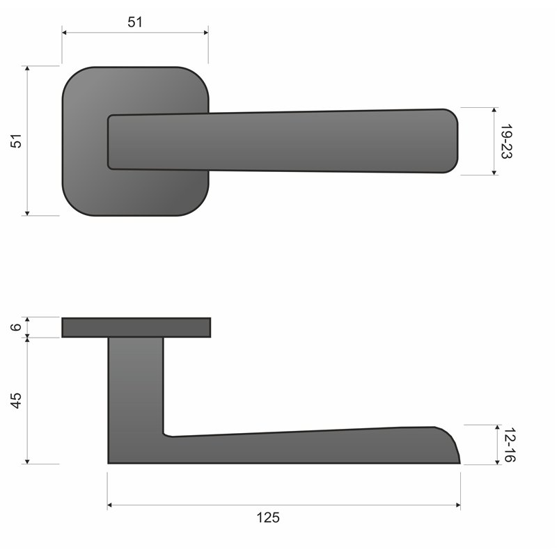 KLAMKA INFINITY NA ROZECIE OWALNEJ 6MM PARMA FIT ZŁOTY MAT