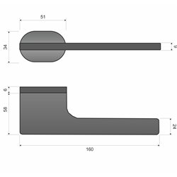 KLAMKA INFINITY IMOLA RT NA ROZECIE ROT CZARNY KLAMKA INFINITY IMOLA RT NA ROZECIE ROT CZARNY