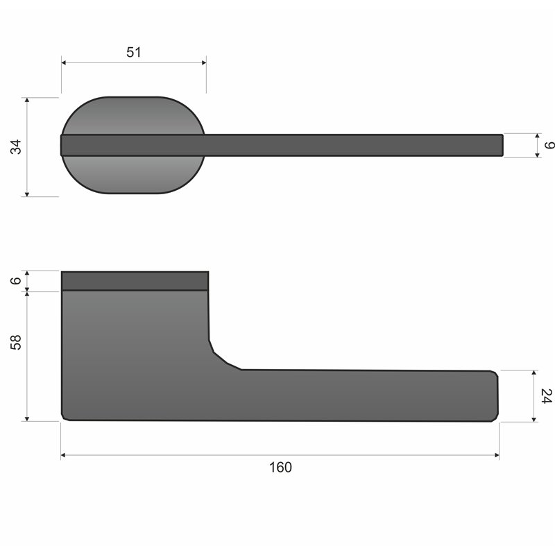 KLAMKA INFINITY IMOLA RT NA ROZECIE ROT CZARNY KLAMKA INFINITY IMOLA RT NA ROZECIE ROT CZARNY
