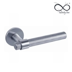 KLAMKA INFINITY SLIM NA ROZECIE OKRĄGŁEJ 5MM GHOST SLIM CHROM MAT