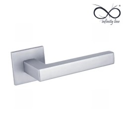 KLAMKA INFINITY NA ROZECIE KWADRATOWEJ 5MM STELLA SLIM CHROM MAT