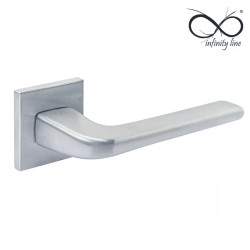 KLAMKA INFINITY NA ROZECIE KWADRATOWEJ 6MM SOLO FIT CHROM MAT
