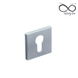 ROZETA INFINITY FIT KWADRATOWA WKŁADKA CHROM MAT MSC