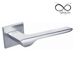 KLAMKA INFINITY SLIM NA ROZECIE KWADRATOWEJ LINEA SLIM CHROM MAT