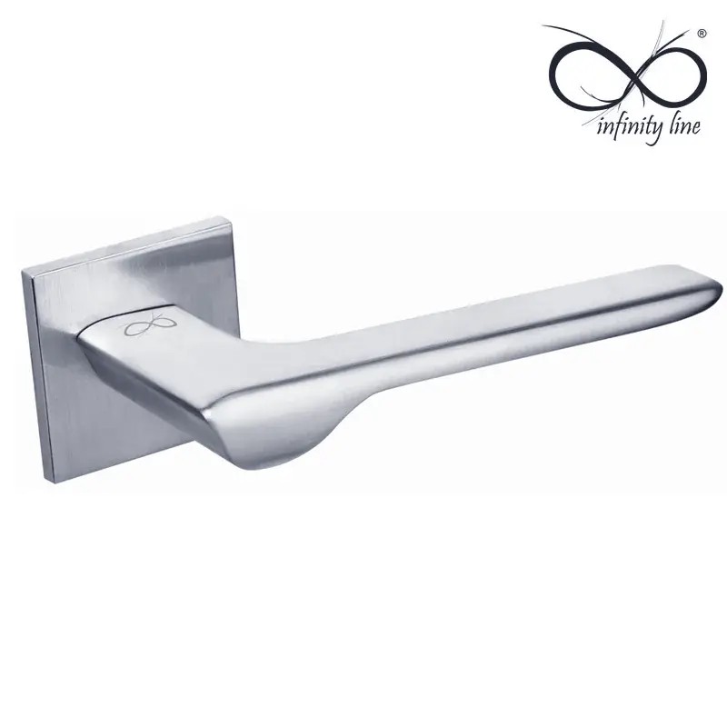 KLAMKA INFINITY SLIM NA ROZECIE KWADRATOWEJ LINEA SLIM CHROM MAT KLAMKA INFINITY SLIM NA ROZECIE KWADRATOWEJ LINEA SLIM CHROM MAT