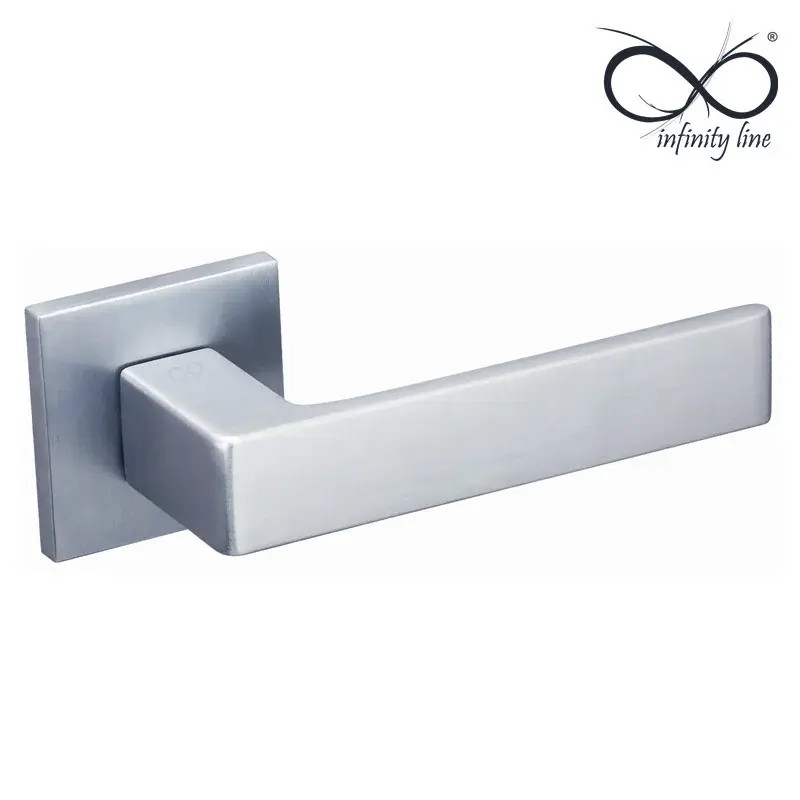 KLAMKA INFINITY NA ROZECIE KWADRATOWEJ 6MM APOLLO FIT CHROM MAT