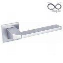 KLAMKA INFINITY NA ROZECIE KWADRATOWEJ 5MM ETNA SLIM CHROM MAT KLAMKA INFINITY NA ROZECIE KWADRATOWEJ 5MM ETNA SLIM CHROM MAT