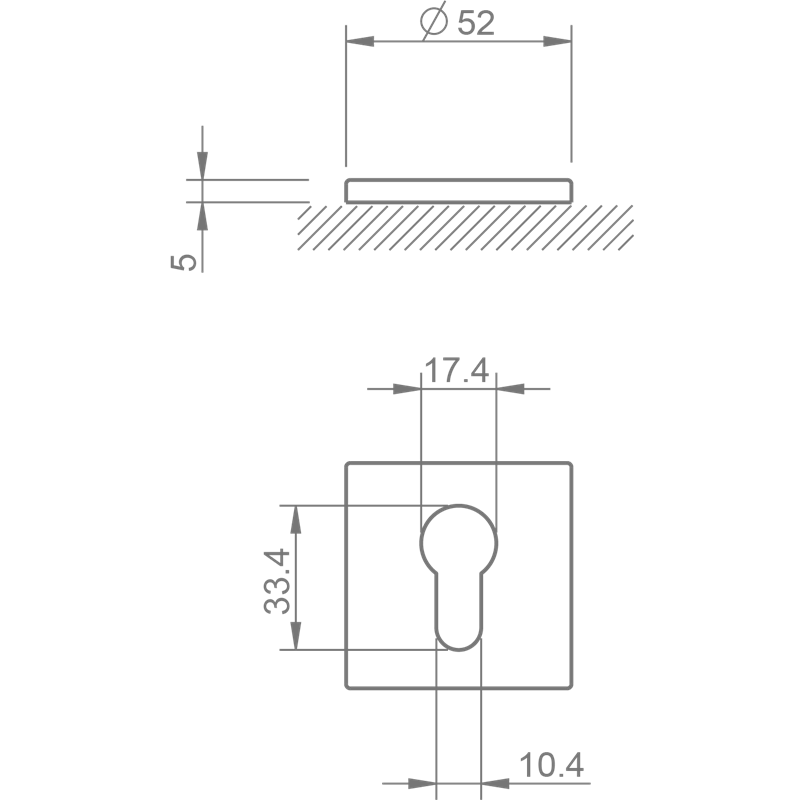 ROZETA NA WKŁADKĘ TUPAI 4049 5SQ-185 SUROWY MOSIĄDZ ROZETA NA WKŁADKĘ TUPAI 4049 5SQ-185 SUROWY MOSIĄDZ
