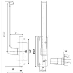 G-U KLAMKA DIRIGENT MZ PSK SREBRNA PRAWA G-U KLAMKA DIRIGENT MZ PSK SREBRNA PRAWA