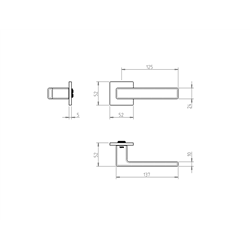 KLAMKA TUPAI 4275 5SQ-153, CZARNY KLAMKA TUPAI 4275 5SQ-153, CZARNY
