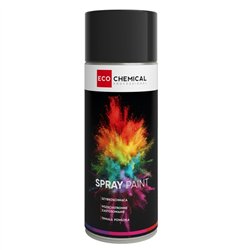 SPRAY PAINT FARBA AKRYLOWA W AEROZOLU CZARNY MAT RAL 9005 400ML ECO CHEMICAL