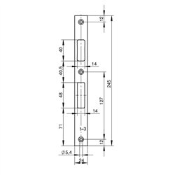 ZACZEP WILKA 1026942 STAL NIERDZEWNA ZACZEP WILKA 1026942 STAL NIERDZEWNA