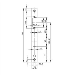 ZACZEP WILKA 1026986 POD ELEKTROZACZEP WILKA STAL NIERDZEWNA