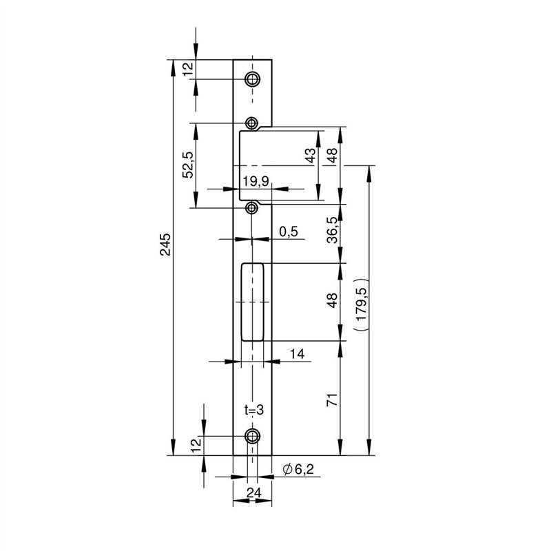 ZACZEP WILKA 1026986 POD ELEKTROZACZEP WILKA STAL NIERDZEWNA