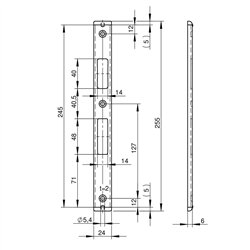 ZACZEP WILKA 1026944 STAL NIERDZEWNA ZACZEP WILKA 1026944 STAL NIERDZEWNA
