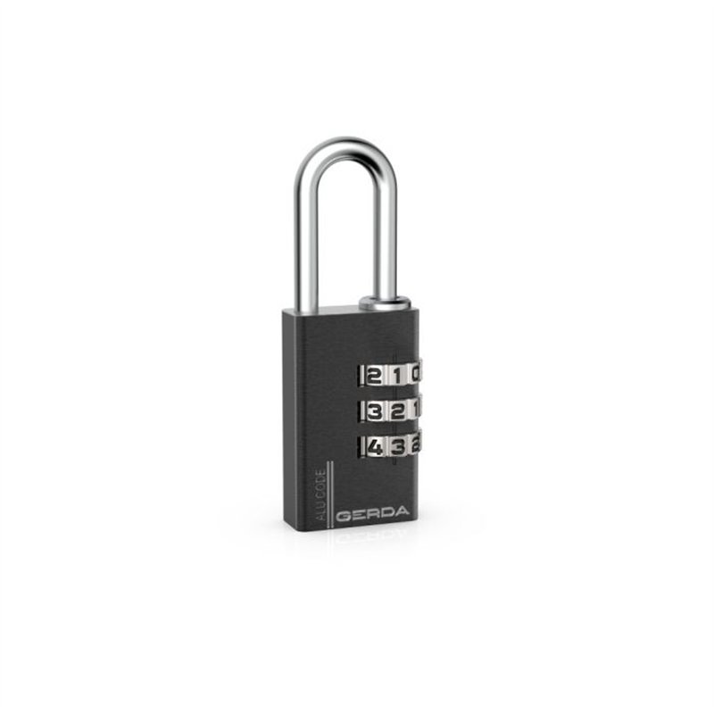 KŁÓDKA GERDA ALU CODE KAS S20 BLACK ALUMINIOWA SZYFROWA 3 DYSKI KŁÓDKA GERDA ALU CODE KAS S20 BLACK ALUMINIOWA SZYFROWA 3 DYSKI