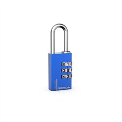 KŁ&Oacute;DKA GERDA ALU CODE KAS S20 BLUE ALUMINIOWA SZYFROWA 3 DYSKI