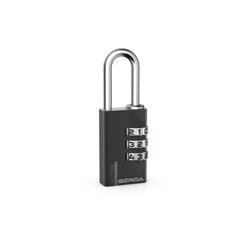KŁ&Oacute;DKA GERDA ALU CODE KAS S30 BLACK ALUMINIOWA SZYFROWA 3 DYSKI
