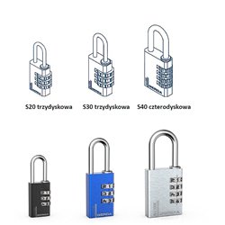 KŁÓDKA GERDA ALU CODE KAS S30 BLACK ALUMINIOWA SZYFROWA 3 DYSKI KŁÓDKA GERDA ALU CODE KAS S30 BLACK ALUMINIOWA SZYFROWA 3 DYSKI