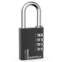 KŁÓDKA GERDA ALU CODE KAS S40 BLACK ALUMINIOWA SZYFROWA 4 DYSKI KŁÓDKA GERDA ALU CODE KAS S40 BLACK ALUMINIOWA SZYFROWA 4 DYSKI