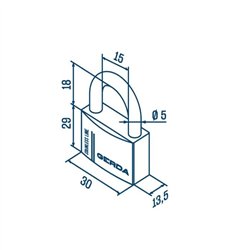 KŁÓDKA GERDA STAINLESS LINE KNP S30 PAŁĄKOWA STAL NIERDZEWNA KŁÓDKA GERDA STAINLESS LINE KNP S30 PAŁĄKOWA STAL NIERDZEWNA