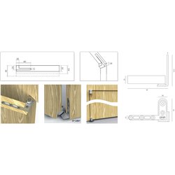 ZAWIAS PIVOT 40 OFFSET, JEDNOKIERUNKOWY, DO 40 KG STAL NIERDZEWNA JNF