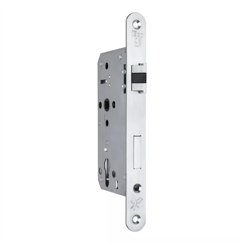 ZAMEK DINFIR3 SL PPOŻ. 72WB, E=55MM, 235X20X3 MM, KWADRAT 8MM, PRAWY, STAL NIERDZEWNA ISEO