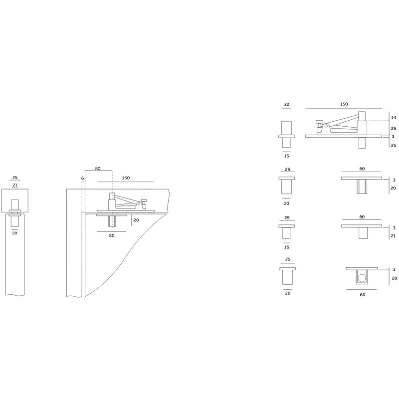 ZAWIAS PIVOT 200 SHADOW, DO 200 KG, SREBRNY JNF
