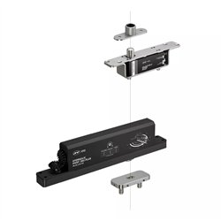 ZAWIAS HYDRAULICZNY PIVOT 350 PLUS, DO 350 KG, PRZYTRZYMANIE OTWARCIA, SREBRNY JNF