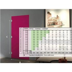 ZAWIAS WPUSZCZANY KARAKTER K8080 [80KG] LAKIEROWANY NA BIAŁO KRONA KOBLENZ