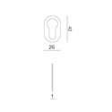 SZYLD DOLNY NUDA SLIM WB (GRUBOŚĆ 1mm) SAMOPRZYLEPNY, LAKIEROWANY NA CZARNO VERUM SZYLD DOLNY NUDA SLIM WB (GRUBOŚĆ 1mm) SAMOPRZYLEPNY, LAKIEROWANY NA CZARNO VERUM