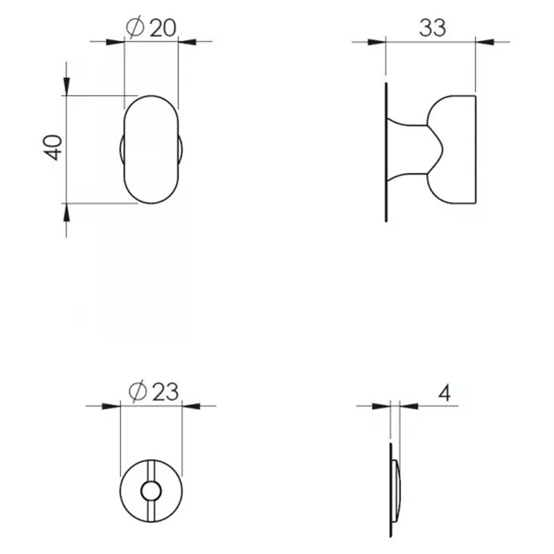 BLOKADA WC NUDA PURE/WIND (GRUBOŚĆ DRZWI 40-60mm, OTWÓR MAX. fi 20mm) LAKIEROWANA NA CZARNO VERUM BLOKADA WC NUDA PURE/WIND (GRUBOŚĆ DRZWI 40-60mm, OTWÓR MAX. fi 20mm) LAKIEROWANA NA CZARNO VERUM