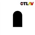 NAKŁADKA DO INVISACTA 230 LAKIEROWANA NA CZARNO RAL 9005 OTLAV KOMPLET 4SZT