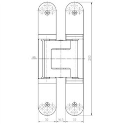 ZAWIAS SIMONSWERK TECTUS 540 3D CZARNY ZAWIAS SIMONSWERK TECTUS 540 3D CZARNY