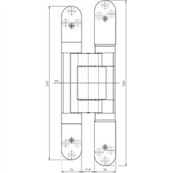 ZAWIAS SIMONSWERK TECTUS 645 3D STAL NIERDZEWNA