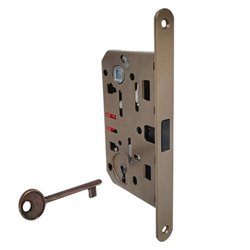 ZAMEK MAGNETYCZNY AGB KLUCZ 90/50 JASNY BRĄZ F18 MEDIANA POLARIS 2XT