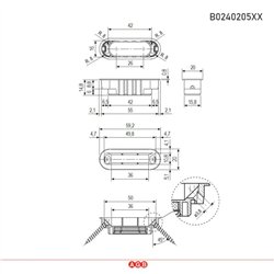 ZACZEP AGB POLARIS MINIMAL XT Z MAGNESEM JASNY BRĄZ ZACZEP AGB POLARIS MINIMAL XT Z MAGNESEM JASNY BRĄZ