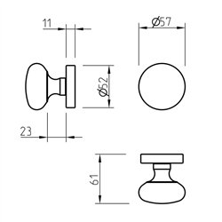GAŁKA DWUSTRONNA RUCHOMA TUPAI 589-96 R/R, CHROM SATYNA GAŁKA DWUSTRONNA RUCHOMA TUPAI 589-96 R/R, CHROM SATYNA