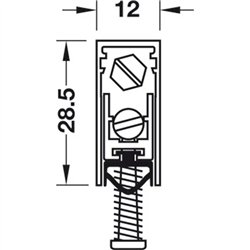 USZCZELKA OPADAJĄCA HAFELE 1772 ALU 1130MM