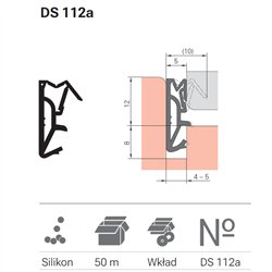 USZCZELKA DEVENTER DS 112A SZARY CYNKOWY