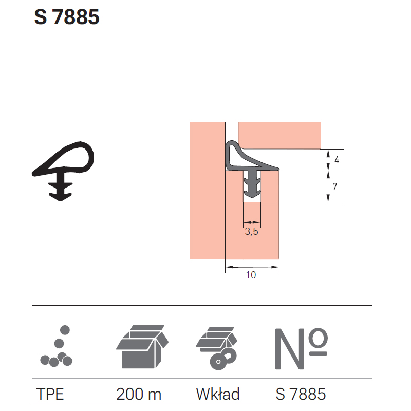 USZCZELKA DEVENTER S 7885 OLIWKOWY