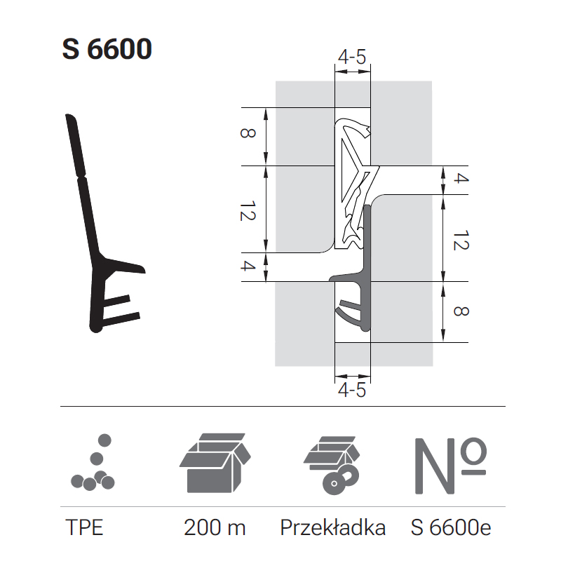 USZCZELKA DEVENTER S 6600E BEŻ