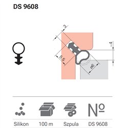USZCZELKA DEVENTER DS 9608 CZARNA
