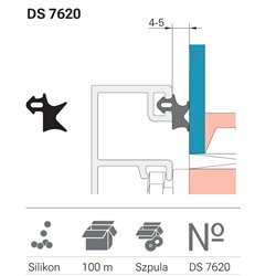 USZCZELKA DEVENTER DS 7620 CZARNA